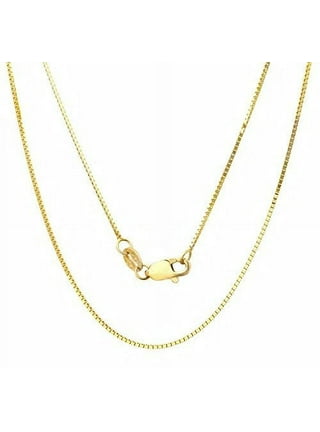 Rose Gold Solid Box Chain Necklace
