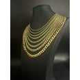 thumbnail image 1 of 14K Real Gold Cuban Curb Link Chain, 2mm-9.8mm Cuban Curb Chain,14K Real Gold Chain, Man and Woman,14K Yellow Gold Cuban Curb Necklace (Width:2.5mm; Necklace length:24;), 1 of 8