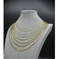 thumbnail image 1 of 14K Real SOLID Gold Pave Cuban Curb Link Chain, SOLID Cuban Curb Chain,14K SOLID Two Tone Gold Chain Necklace Man and Woman,14K Heavy Chain (Width:3.8MM; Necklace length:16;), 1 of 7