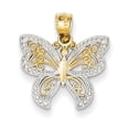 thumbnail image 1 of 14K & Rhodium Buttterfly Charm, 1 of 3