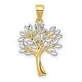 thumbnail image 1 of 14K & Rhodium Diamond Cut Tree Pendant, 1 of 1