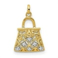 thumbnail image 1 of 14K Rhodium Diamond Handbag Charm, 1 of 1