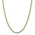 thumbnail image 1 of 14K Rhodium Plated Yellow Gold 4.3mm Semi-solid Pav� Curb Chain 16 Inch, 1 of 6