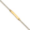 thumbnail image 1 of 14K Rhodium Plated Yellow Gold Pav� Curb ID Bracelet, 1 of 6