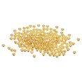 thumbnail image 1 of 14K Rondelle Beads OD 4 mm ID 1.2 mm Light Gold Plated Gold Brass Round Beads for DIY Jewelry Craft Making 200 Pcs, 1 of 5