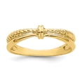 thumbnail image 1 of 14K Rope and Polished Band Ring R768, 1 of 1