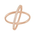 thumbnail image 1 of 14K Rose 1/4 CTW Diamond Criss Cross Ring in 14k Rose Gold - Size 7, 1 of 4