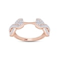 thumbnail image 1 of 14K Rose Gold 0.25 ct Natural Diamond Solitaire Wrap Ring Jewelry For Womens-10, 1 of 3