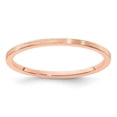 thumbnail image 1 of 14K Rose Gold 1.2 mm Flat Satin Stackable Band - Size 10, 1 of 1