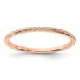 thumbnail image 1 of 14K Rose Gold 1.2 mm Twisted Wire Pattern Stackable Band, Size 5, 1 of 1