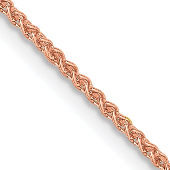 14K Rose Gold 1.25mm Solid Polished Spiga Chain (30 X 1.25) Made In Peru rsc41-30