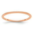 thumbnail image 1 of 14K Rose Gold 1.2mm Beaded Stackable Band Size 8, 1 of 6