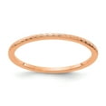 thumbnail image 1 of 14K Rose Gold 1.2mm Twisted Wire Pattern Stackable Band - Size 6, 1 of 3