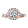 thumbnail image 1 of 14K Rose Gold 1 3/4 ct. Diamonds Certified Engagement Ring in by Hollywood Hills Jewelers, 1 of 6