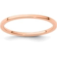 thumbnail image 1 of 14K Rose Gold 1.4mm Flat Polished Stackable Band Size 5 - Ring Size 5.0, 1 of 8