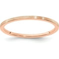 thumbnail image 1 of 14K Rose Gold 1.4mm Flat Satin Stackable Band Size 7 - Ring Size 7.0, 1 of 8
