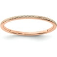 thumbnail image 1 of 14K Rose Gold 1.4mm Twisted Wire Pattern Stackable Band Size 7.5 - Ring Size 7.5, 1 of 8