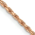 thumbnail image 1 of 14K Rose Gold 1.8mm D/C Machine-Made Rope Chain (30 X 1.8) Made In India r014-30, 1 of 5
