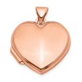 thumbnail image 1 of 14K Rose Gold 18 mm Domed Heart Locket Pendant, 1 of 1