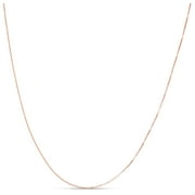 KARAT RUSH 14K Rose Gold 18in Double Extendable Box Chain with Lobster Clasp