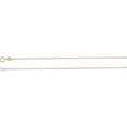 thumbnail image 1 of 14K Rose Gold 1mm Solid Rope 16" Carded Chain, 1 of 1