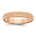 thumbnail image 1 of 14K Rose Gold 3mm Design Etched Wedding Band Ring Size 8.5, 1 of 5