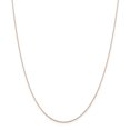 thumbnail image 1 of 14K Rose Gold .5 mm Cable Rope Chain Necklace Size 18, 1 of 7