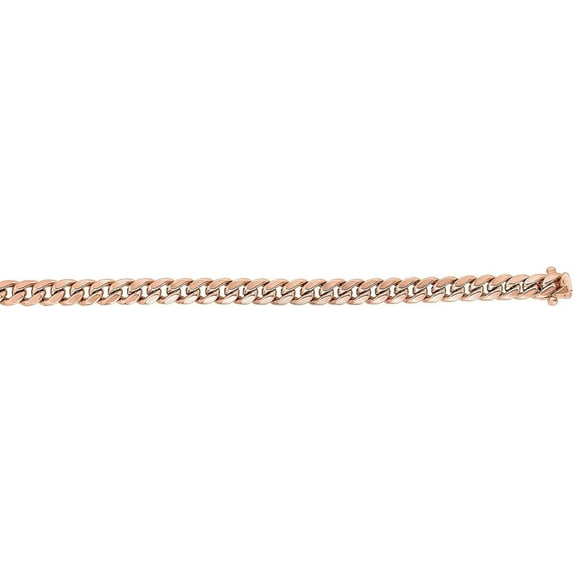 14K Rose Gold 6.1mm Classic Miami Cuban with Box Lock Chain