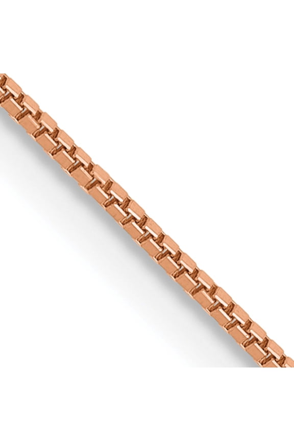 14K Rose Gold .70mm Box Chain (16 X 0.7) Made In Peru rsc1-16