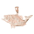 thumbnail image 1 of 14K Rose Gold Bass Pendant - 30 mm, 1 of 2
