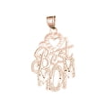 thumbnail image 1 of 14K Rose Gold Best Mom Pendant - 30 mm, 1 of 3