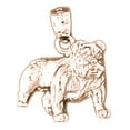 thumbnail image 1 of 14K Rose Gold Bulldog Pendant - 21 mm, 1 of 3