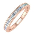 thumbnail image 1 of 14K Rose Gold Channel Set Baguette Diamond Wedding Band (1/4 carat) - IGI Certified (Ring Size 7.25), 1 of 4