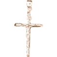 thumbnail image 1 of 14K Rose Gold Cross Pendant - 49 mm, 1 of 3