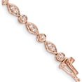 thumbnail image 1 of 14K Rose Gold Diamond Bracelet (Width 4) (Length 7) - Jbsp, 1 of 5