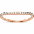 thumbnail image 1 of 14K Rose Gold Diamond Contoured Wedding Band (Size 7) Made In India -Jewelry By Sweet Pea, 1 of 10