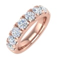 thumbnail image 1 of 14K Rose Gold Diamond Wedding Band Ring (1.25 Carat) (Ring Size 5.5), 1 of 4