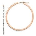 thumbnail image 1 of 14K Rose Gold Earring Hoop Women'S Diamond 39 mm 40, 1 of 3
