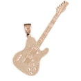 thumbnail image 1 of 14K Rose Gold Electric Guitar Pendant - 51 mm, 1 of 3