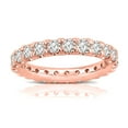 thumbnail image 1 of 14K Rose Gold Eternity Diamond Lab Grown Round Ring Band, 1 of 1