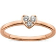 thumbnail image 1 of 14K Rose Gold First Promise Diamond Complete Ring (Size 7) Made In India rm6620e-014-raa, 1 of 5