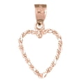 thumbnail image 1 of 14K Rose Gold Floating Heart Pendant - 22 mm, 1 of 3