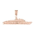 thumbnail image 1 of 14K Rose Gold Fright Ship Pendant - 17 mm, 1 of 2