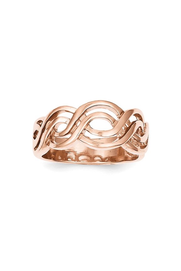 14K Rose Gold Infinity Ring