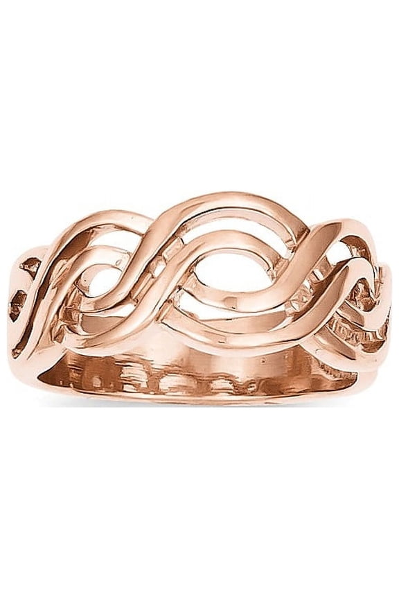 14K Rose Gold Infinity Ring