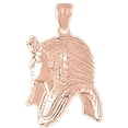 thumbnail image 1 of 14K Rose Gold King Tut Pendant - 36 mm, 1 of 3