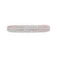 thumbnail image 1 of AFFY 14K Rose Gold Over Sterling Silver Round Cut White Natural Diamond Half-Eternity Wedding Band Ring (0.43 Cttw, I2-I3 Clarity), Ring Size-5, 1 of 5