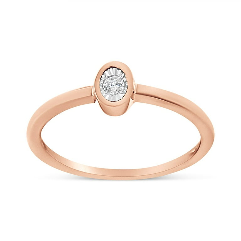 K color diamond in rose gold on sale