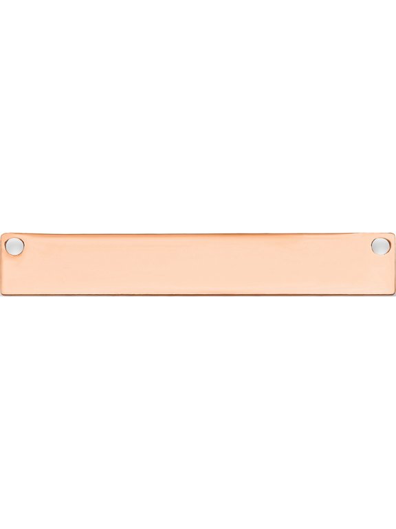 14K Rose Gold Small Blank Bar