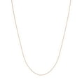 thumbnail image 1 of 14K Rose Gold Women's 18" 0.55mm Box Chain Necklace with 040 Gauge and Lobster Lock Quality Tag, 1 of 4